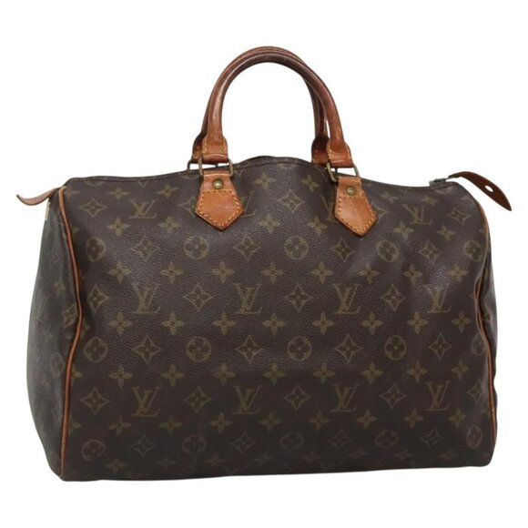 LOUIS VUITTON Monogram Speedy 35 Hand Bag - Picture 3 of 16